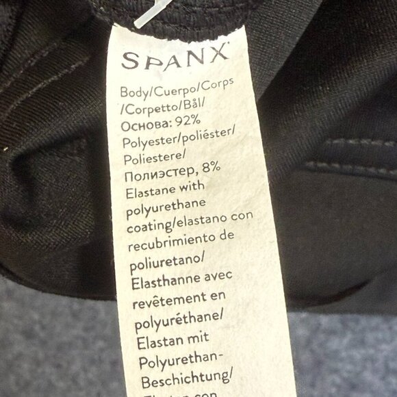 Spanx Womens Leather Like Slim Straight Pant Crop Size Small Petite Black NWT - Picture 9 of 15